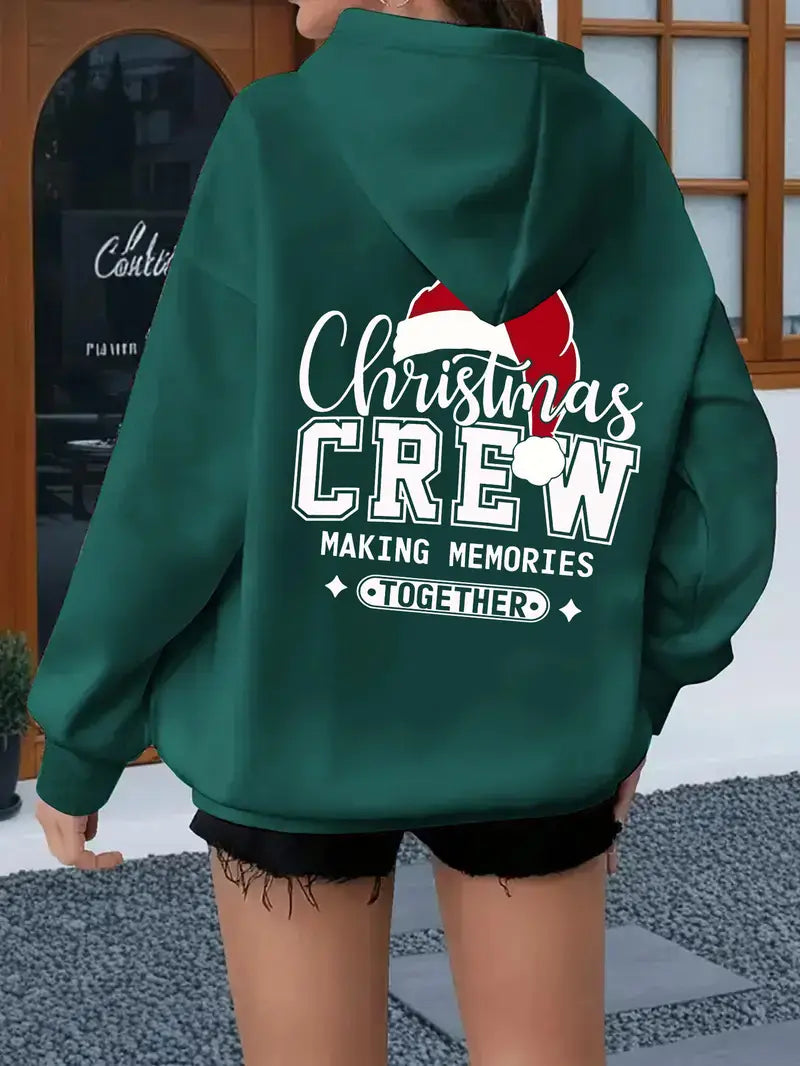 Women's Plus Size Oversized Christmas Hooded
