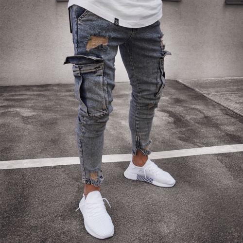 Men’s Cargo Denim Jeans
