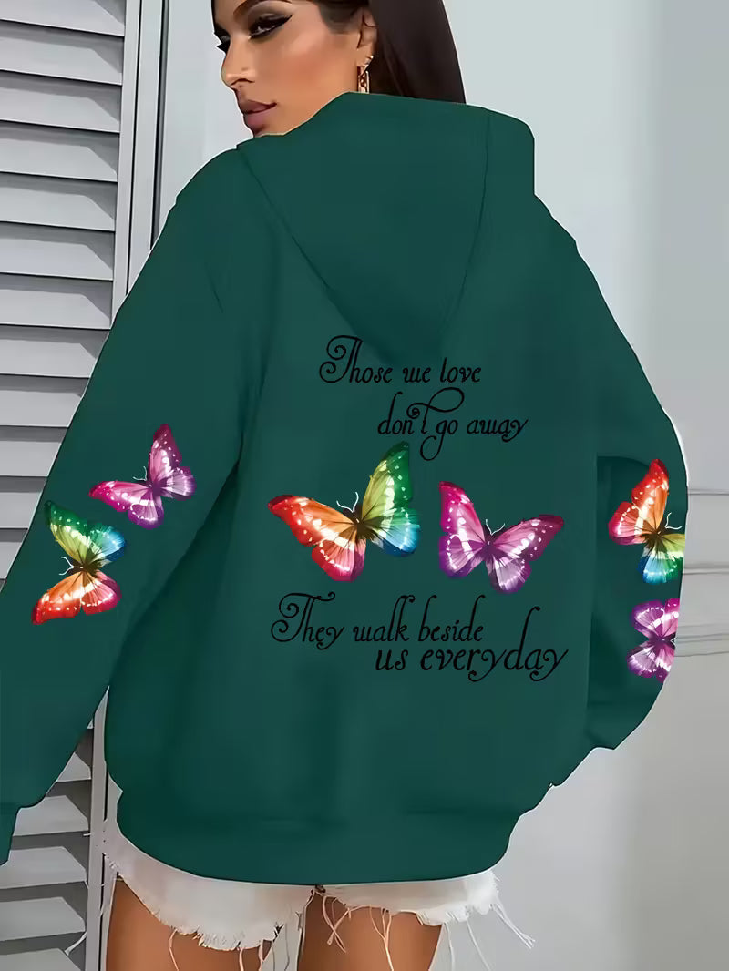 plus size butterfly hoodies