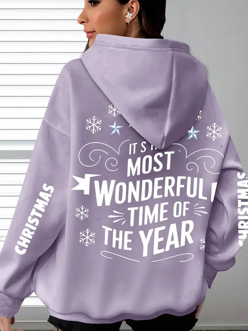 Women'S Plus Size Christmas Hoodie