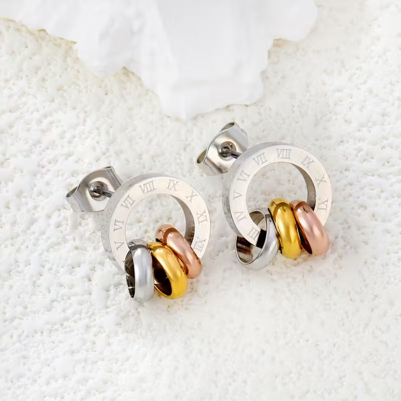 Roman Numerals Earrings for Women,
