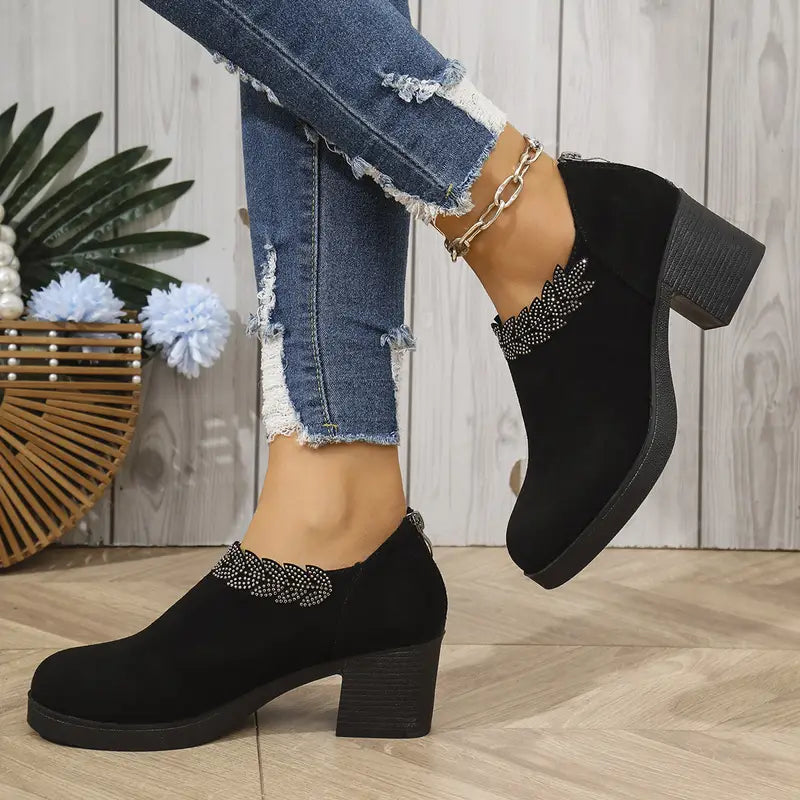 New Style Rhinestone Ankle Boots