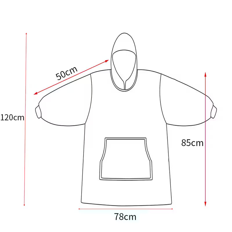Oversized Hooded Blanket Sweatshirt