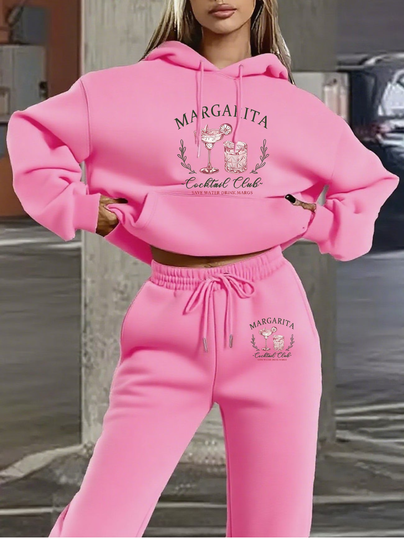 Women'S Fashion Hoodie and Pants Set