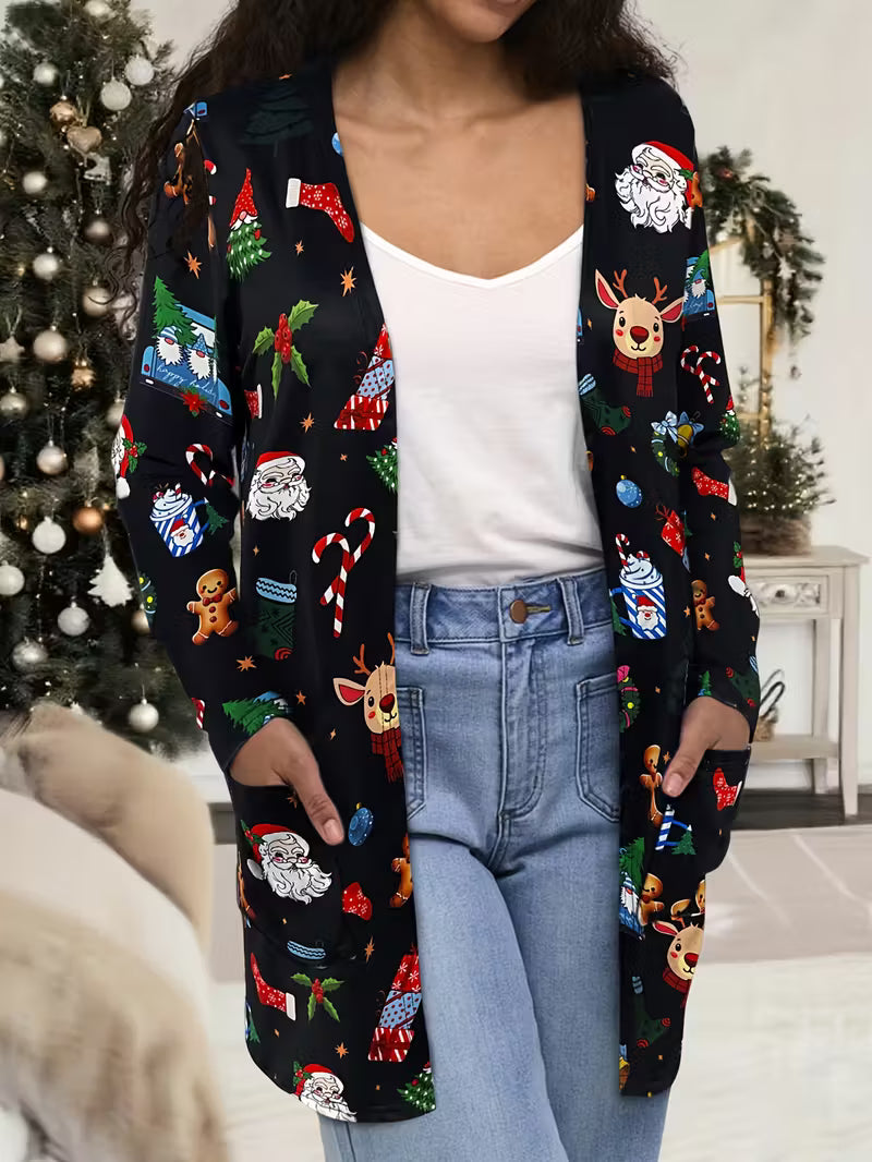 Women's Christmas Sweater Coat