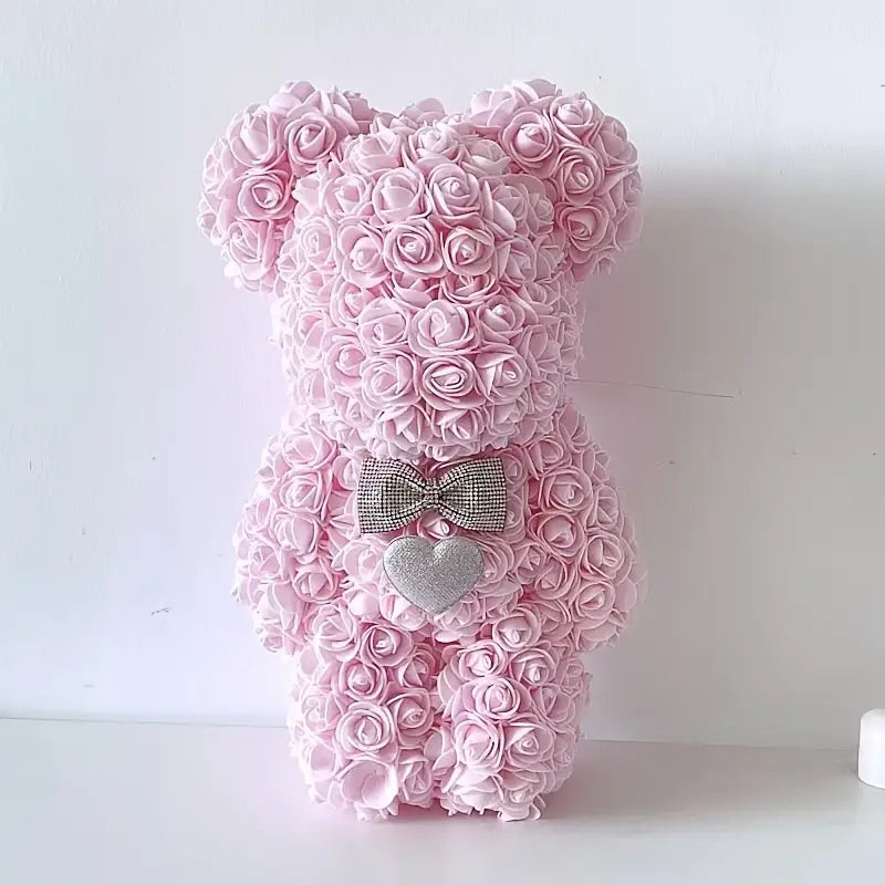 1pc Elegant Artificial Rose Teddy Bear,
