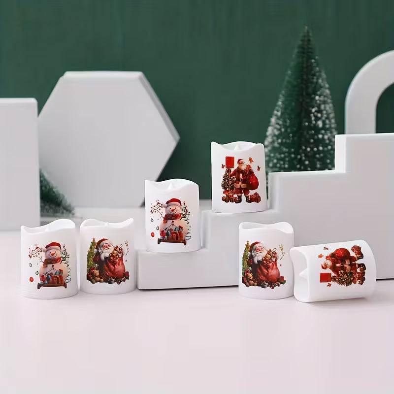6-Pack Christmas LED Flameless Candles