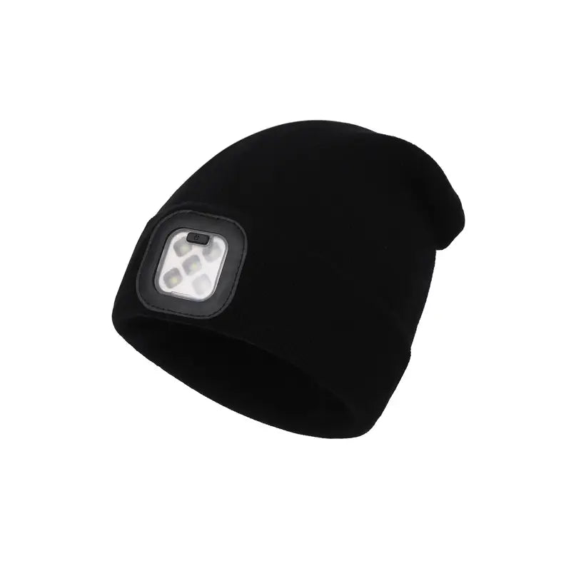 LED Beanie with Light Rechargeable Hands Free