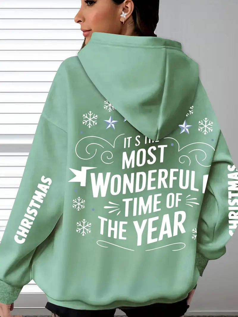 Women'S Plus Size Christmas Hoodie