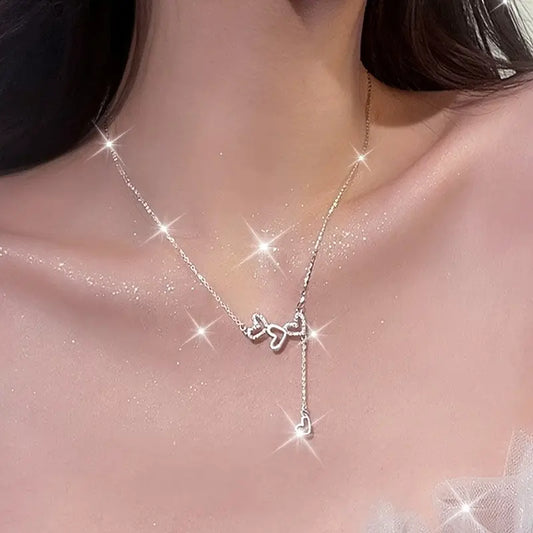 Viral Interlocking Hearts Necklace