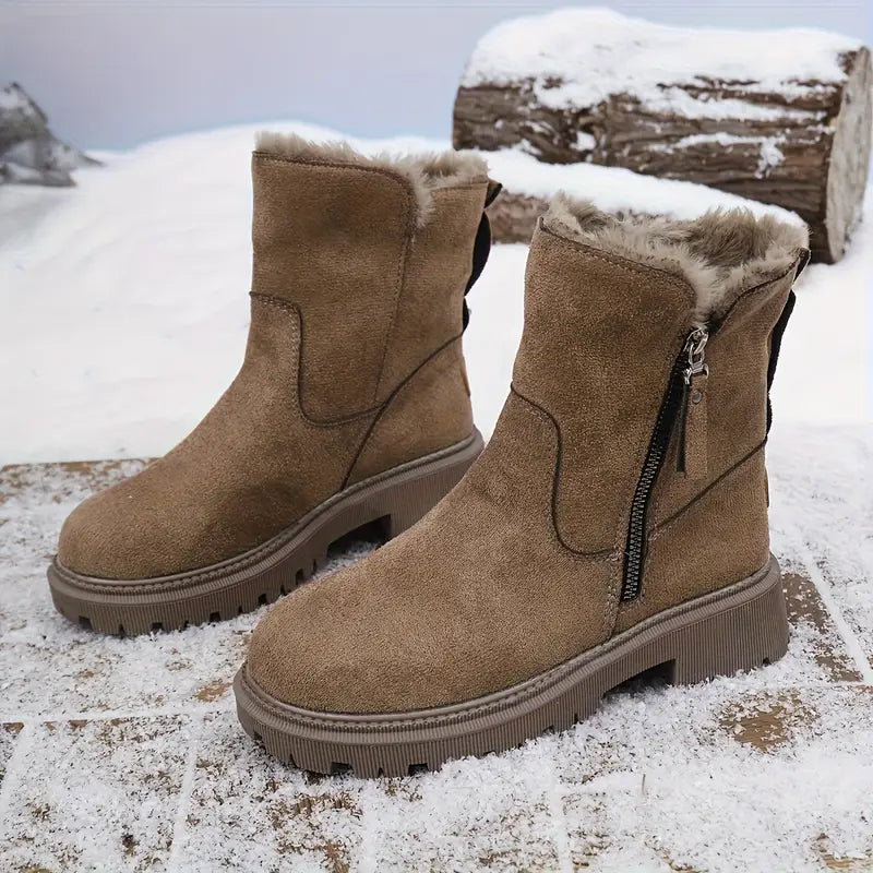 Women's Plush-Lined Thermal Winter Boots