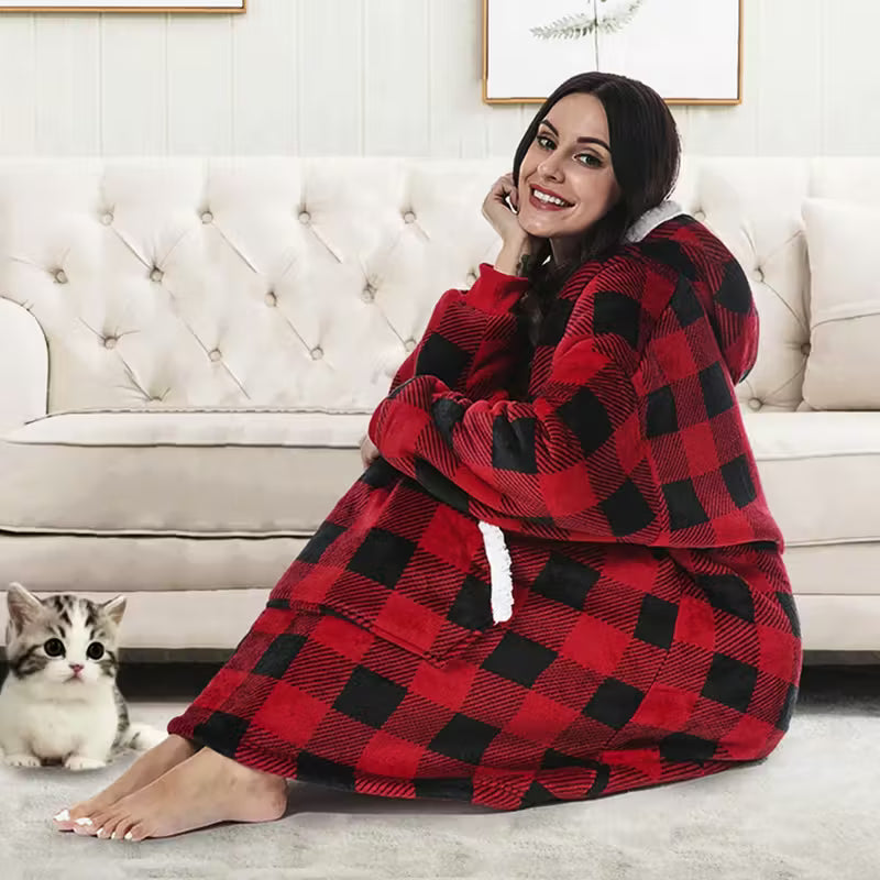 Oversized Hooded Blanket Sweatshirt