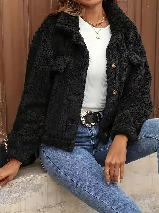 Women'S Plush Faux Fur Jacket