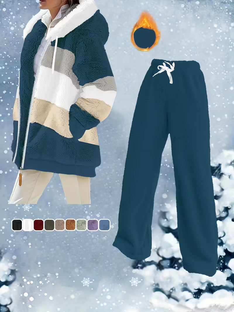 Winter Warm Plus Size Fashion Women's Set