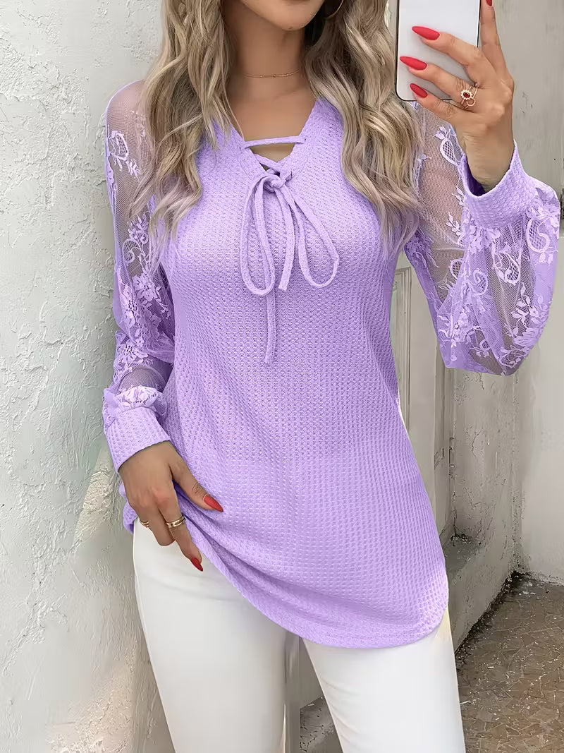 Lace Trim Blouse