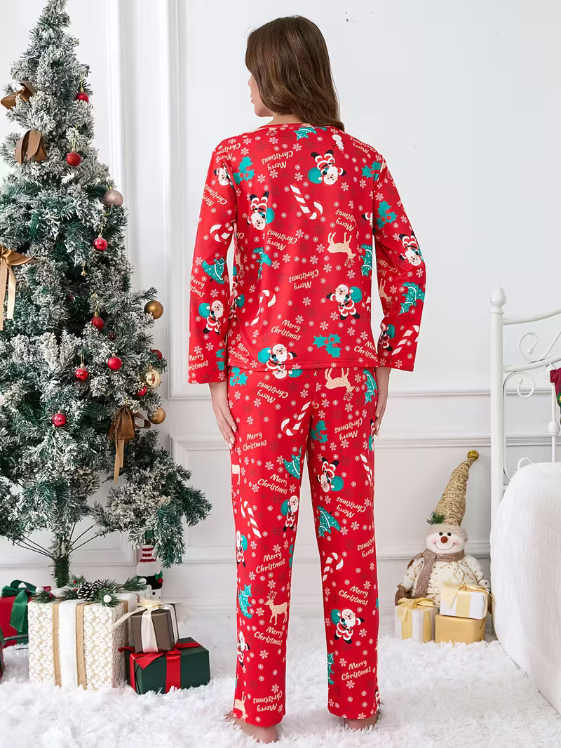 Women's 2pcs Christmas Pajama Set