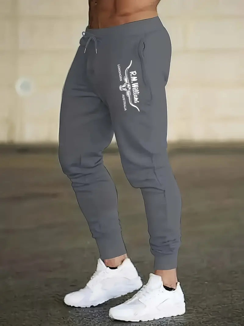 Men's Casual Sports Pants with Drawstring,