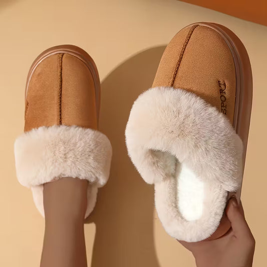 Women'S Plush Slip-On Slippers