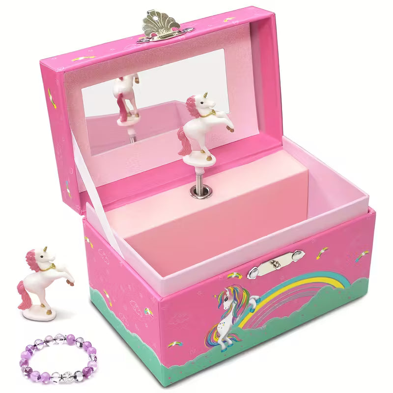 Jewelry Box with Pastel Pink & Pastel Colors
