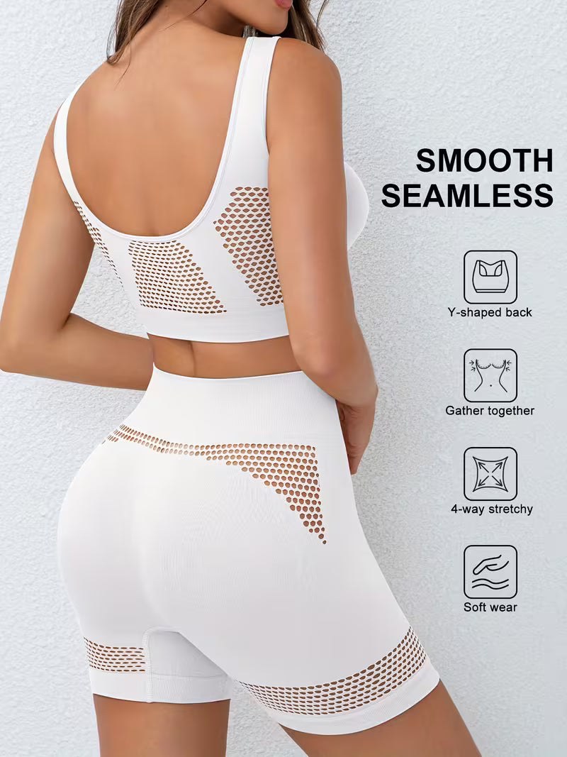 Women'S Sports Bra and Shorts Set