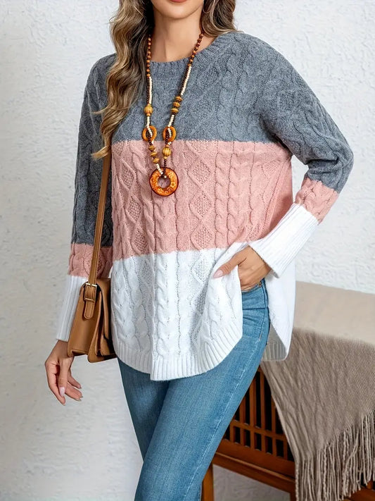 Plus Size - Vintage-Inspired Soft Sweater for Women