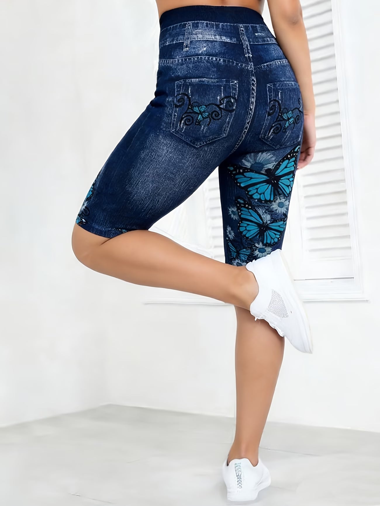 Printed Leggings - Not Denim Fabric