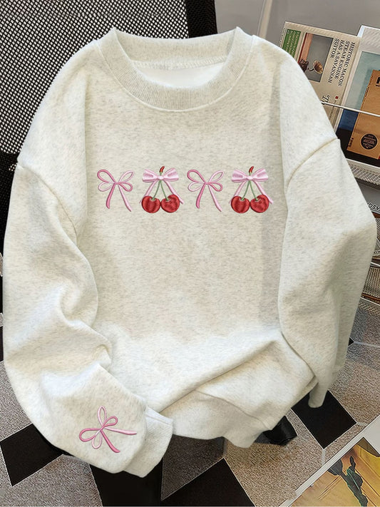 Long Sleeve Round Neck Sweatshirt