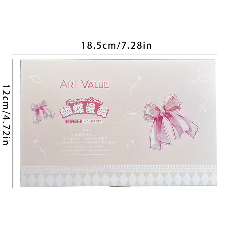 6pcs Butterfly Dance Lip Glaze Blush Set