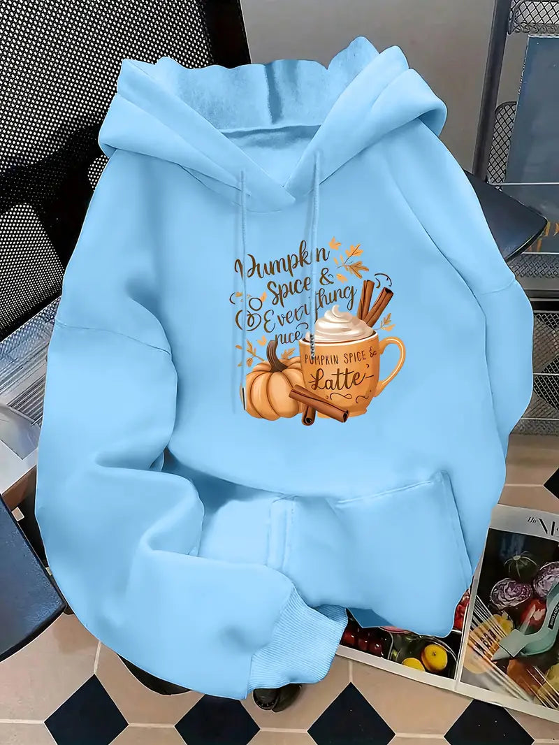 Cozy Grey Halloween Hooded Sweatshirt