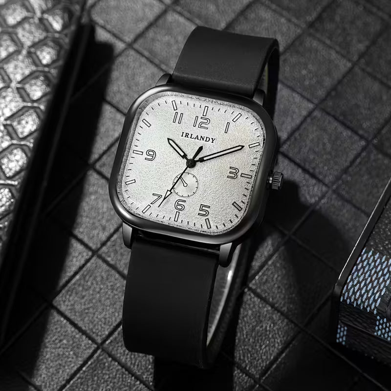 Retro Casual Stylish Fashion Men's Luxury Quartz Wristwatch,