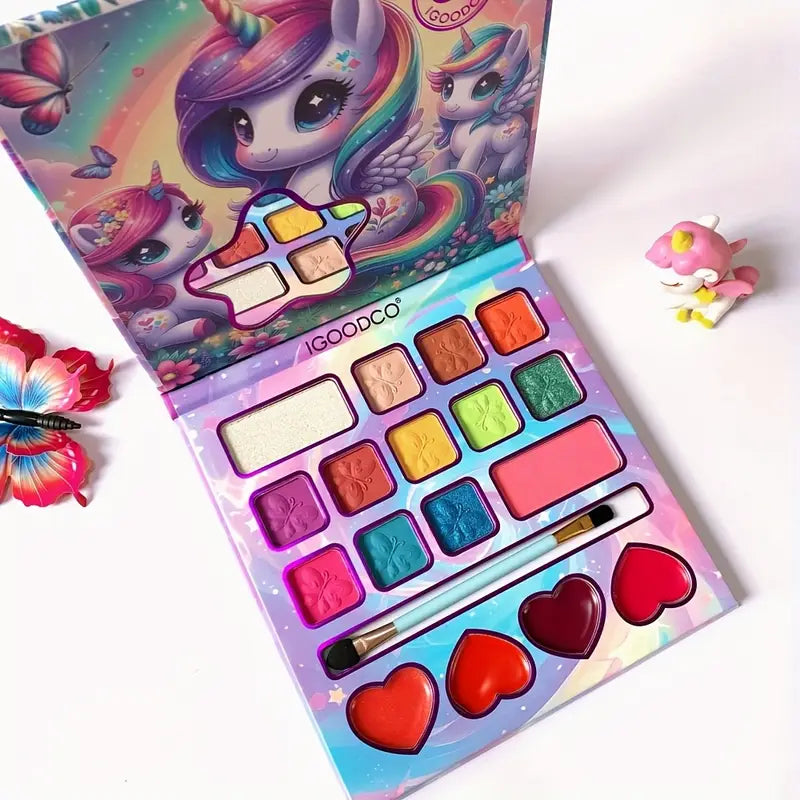 Adorable 17-color cartoon makeup palette