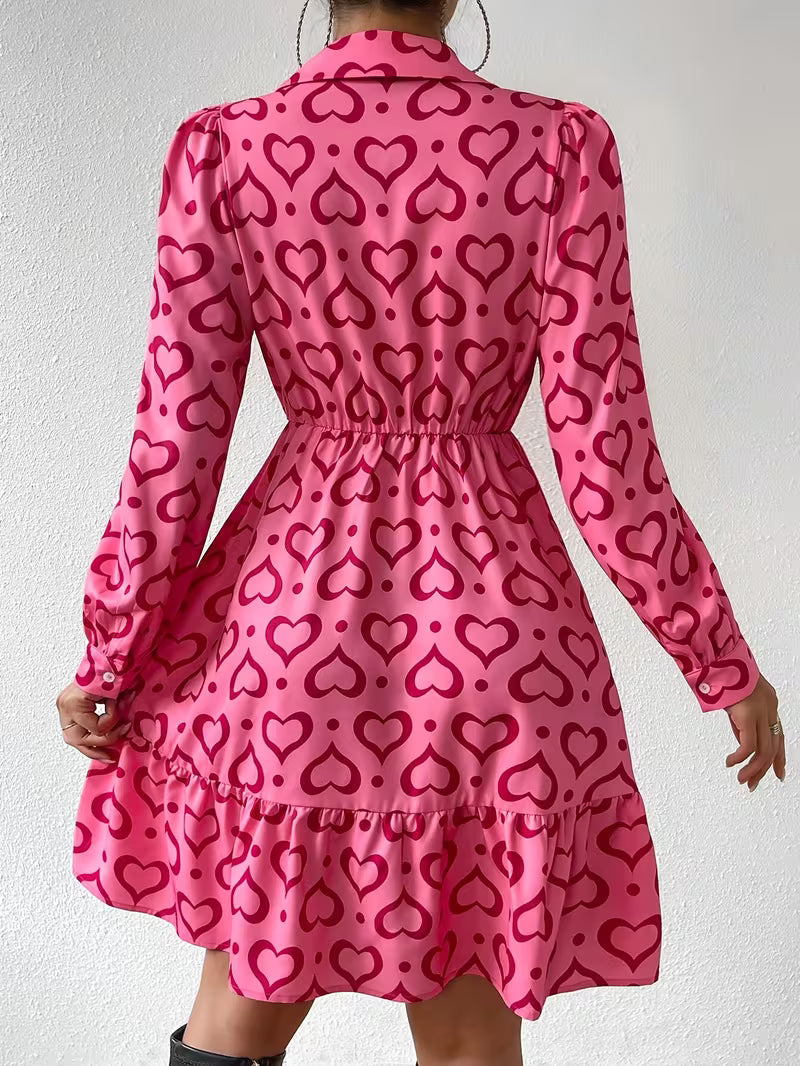 Long Sleeve A-Line Dress