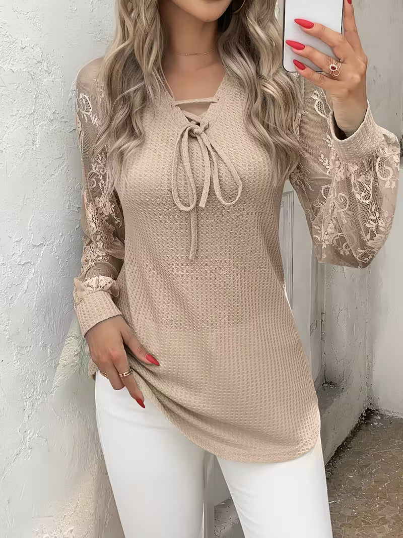 Lace Trim Blouse