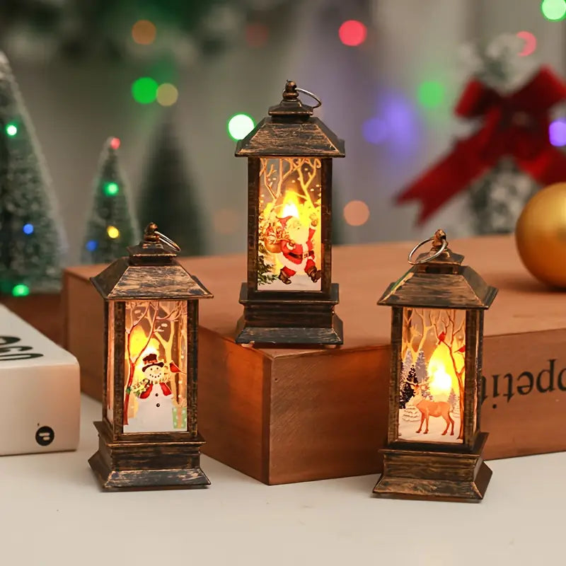 3pcs Vintage Christmas LED Candle Lights
