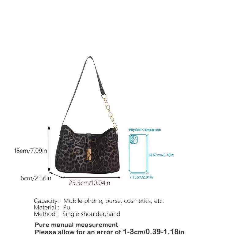 New Fashion Casual Leopard Print Shoulder Bag for Women,