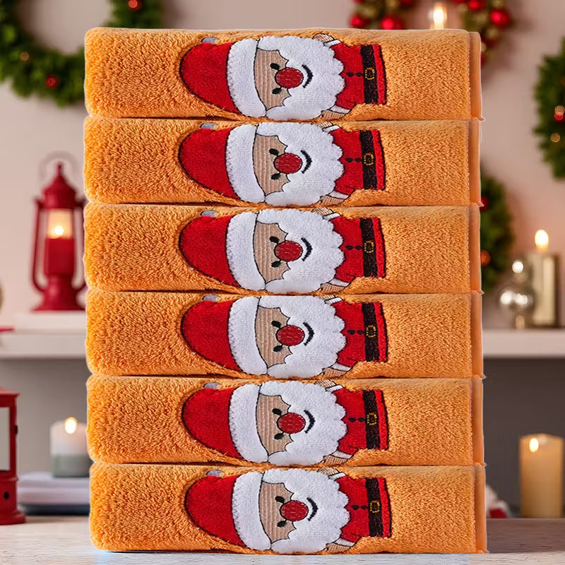 6pcs Christmas Towel Set