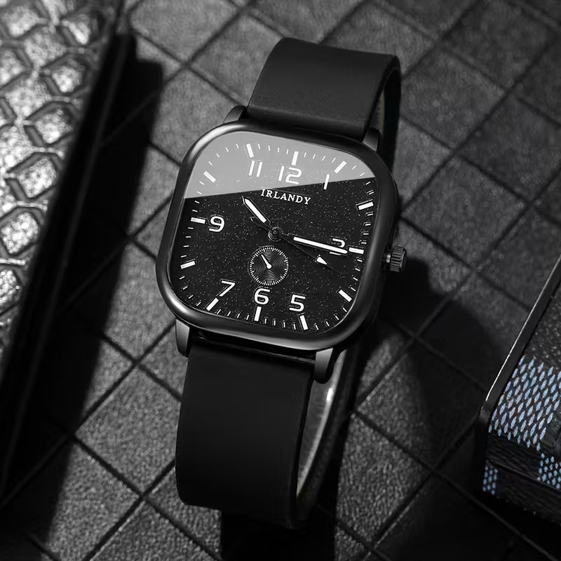 Retro Casual Stylish Fashion Men's Luxury Quartz Wristwatch,