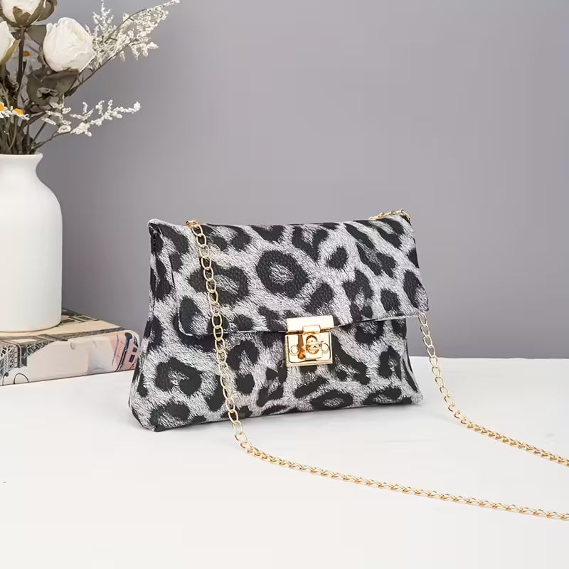 Women's Leopard Print Crossbody Bag