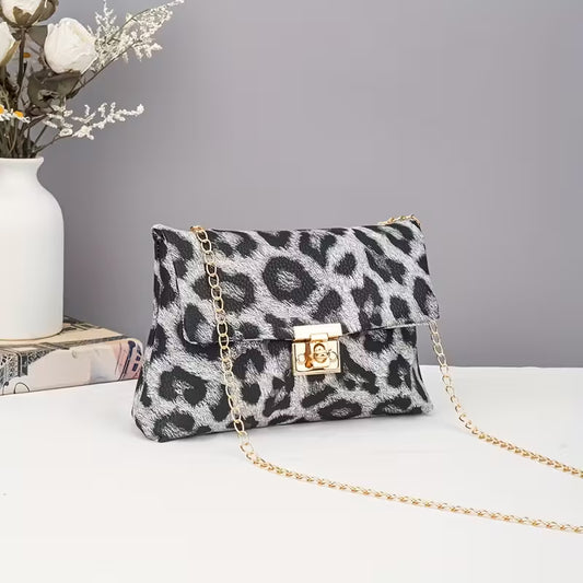 Women's Leopard Print Crossbody Bag