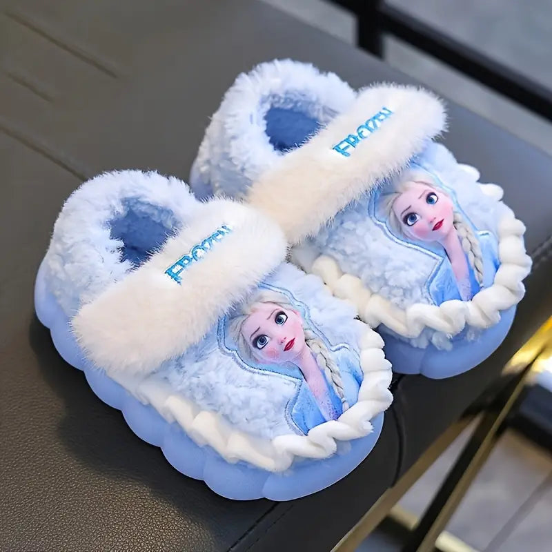 Girls' Winter Plush Slippers
