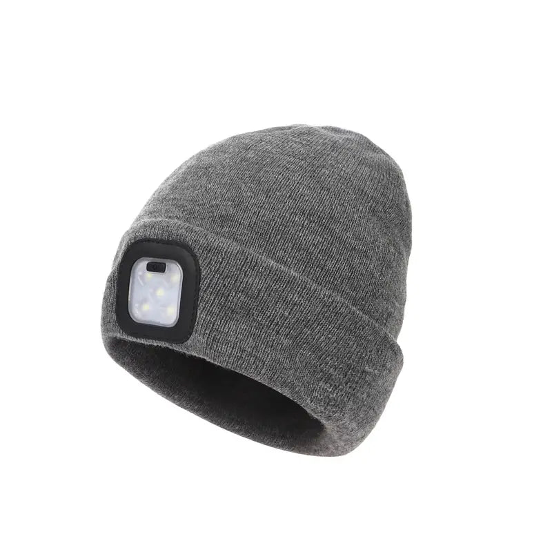 LED Beanie with Light Rechargeable Hands Free