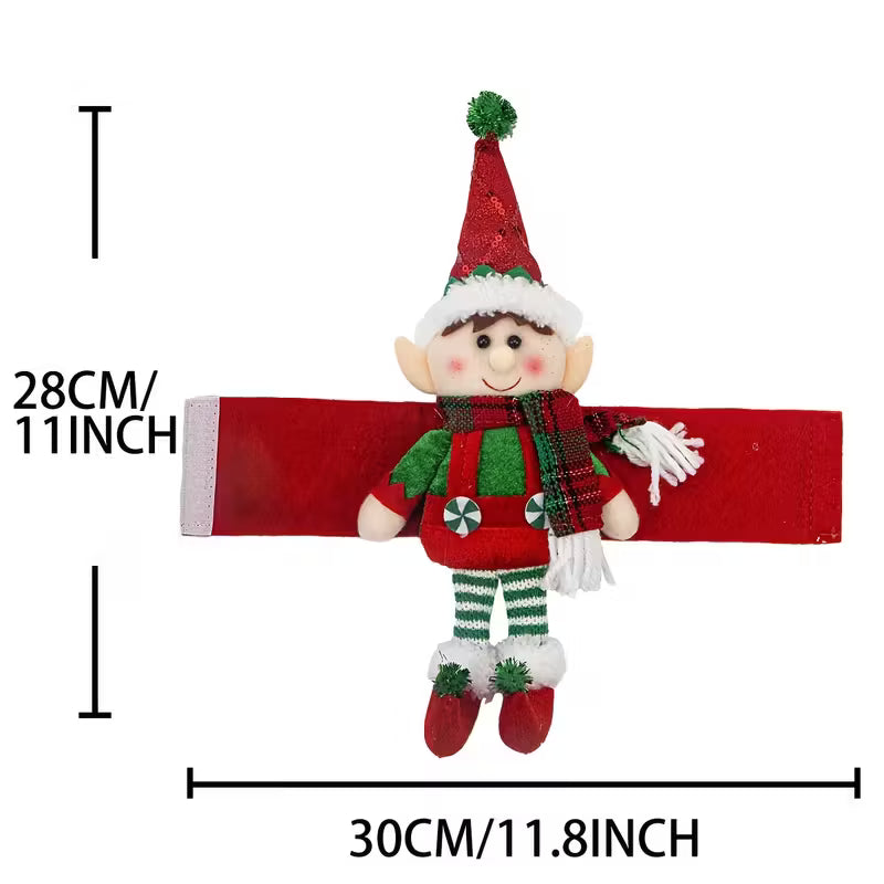 Christmas Decoration Elf Boys and Girls Curtains Buckle Wrapping Curtains