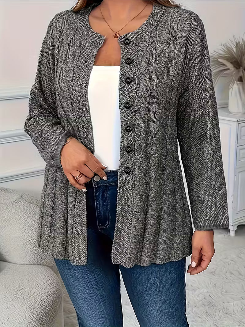Women's Solid Color Casual Cardigan - Simple Style