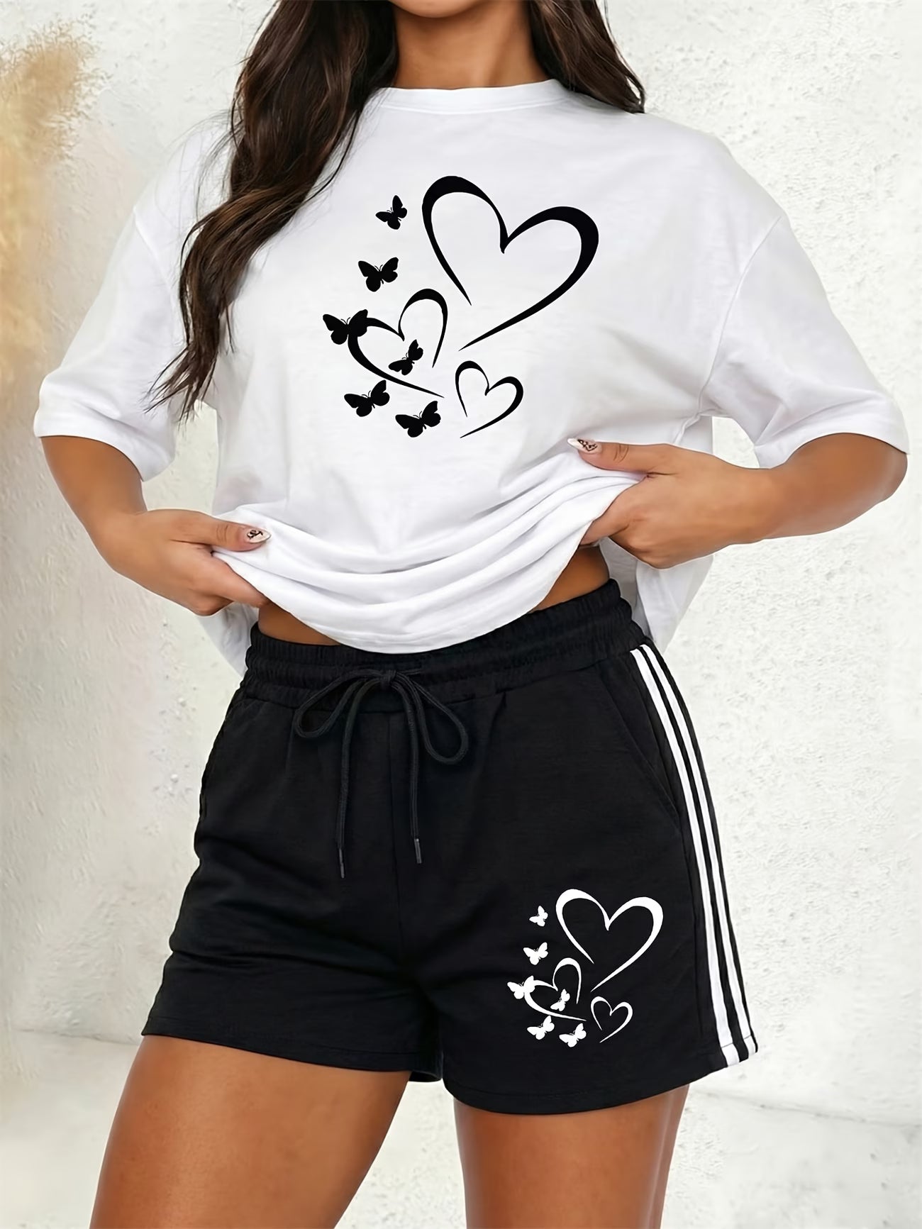 Love Letter Two-Piece Set — Relaxed T-Shirt & Shorts