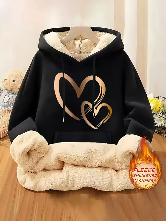 Women's Fleece-Lined Hooded Sweatshirt