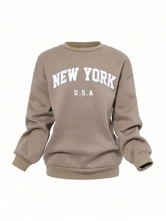 , Plus Size, Women's Oversized 2pcs Oversized Sweatsuit Set