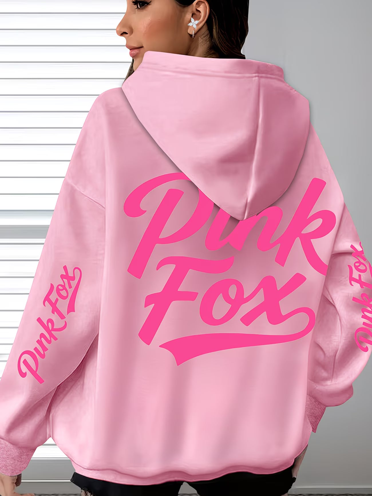Popular Shiny Punk Printed Hoodie