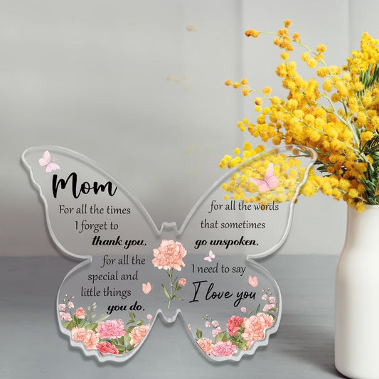 2D Flat, 2D Flat 1pc, an Acrylic Butterfly Decoration for Mom