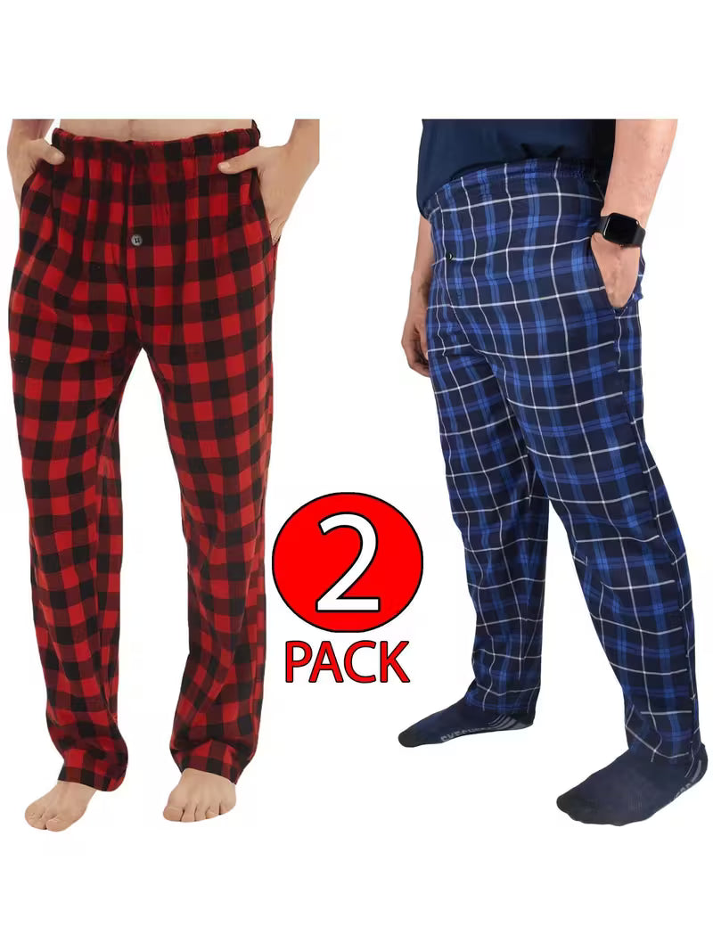 Woven Check Pyjama Bottoms 2 Pack