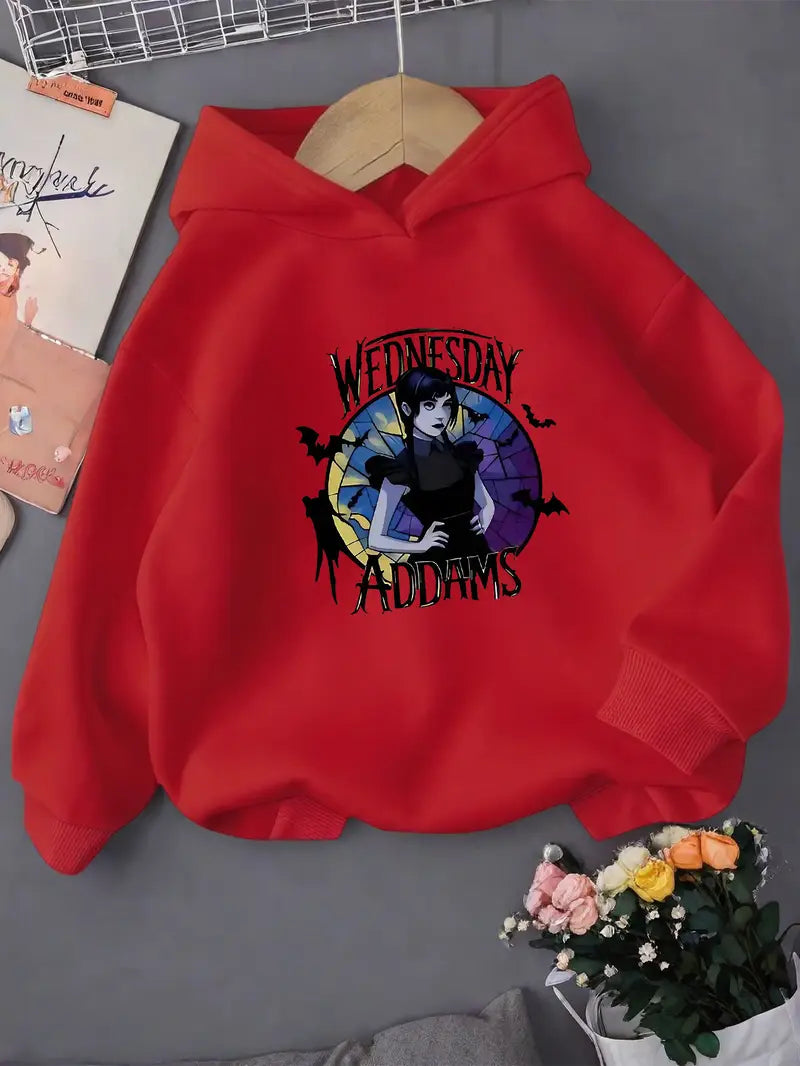 Girls' Autumn Winter Casual Hooded Sweatshirt